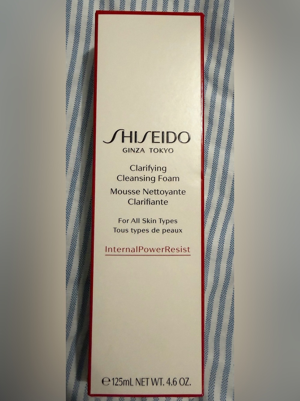 Shiseido Clarifying Cleansing Foam — White & Red Box